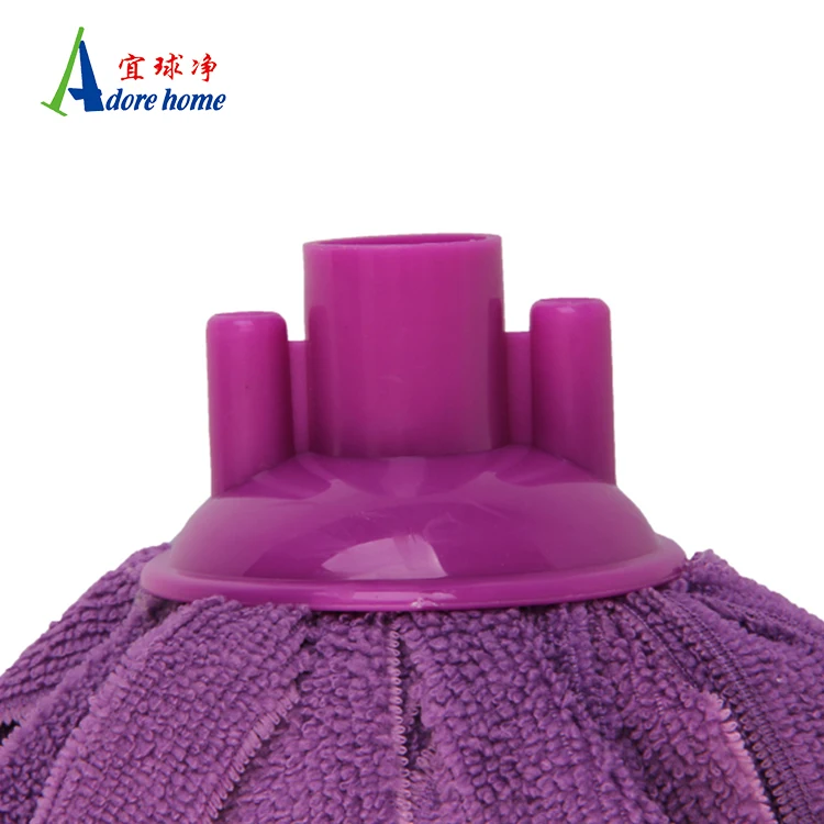 Hot Selling Replacement  Indoor Cleaning Fabric Floor Microfiber Mop  Yarn Head With Plastic Clip