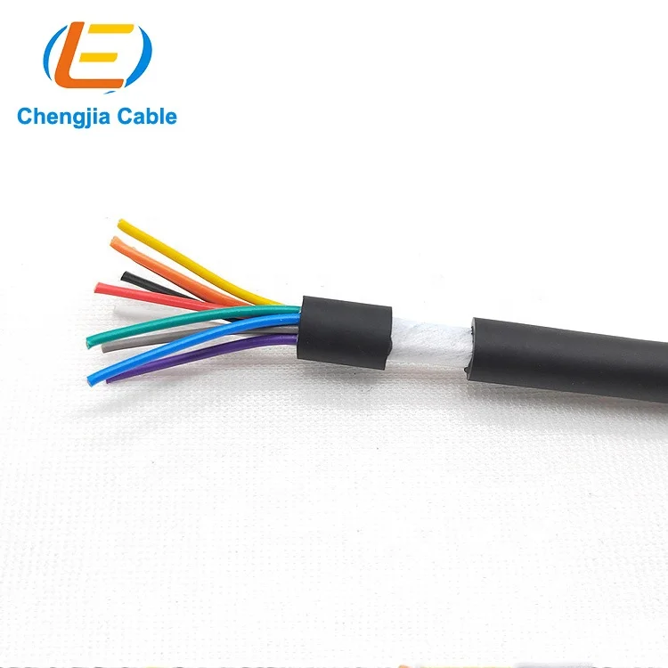 Chengjia waterproof high flexibility Cable 300/500V copper PVC 4 core 0.75mm2 robot CNC cable for mining and trailing