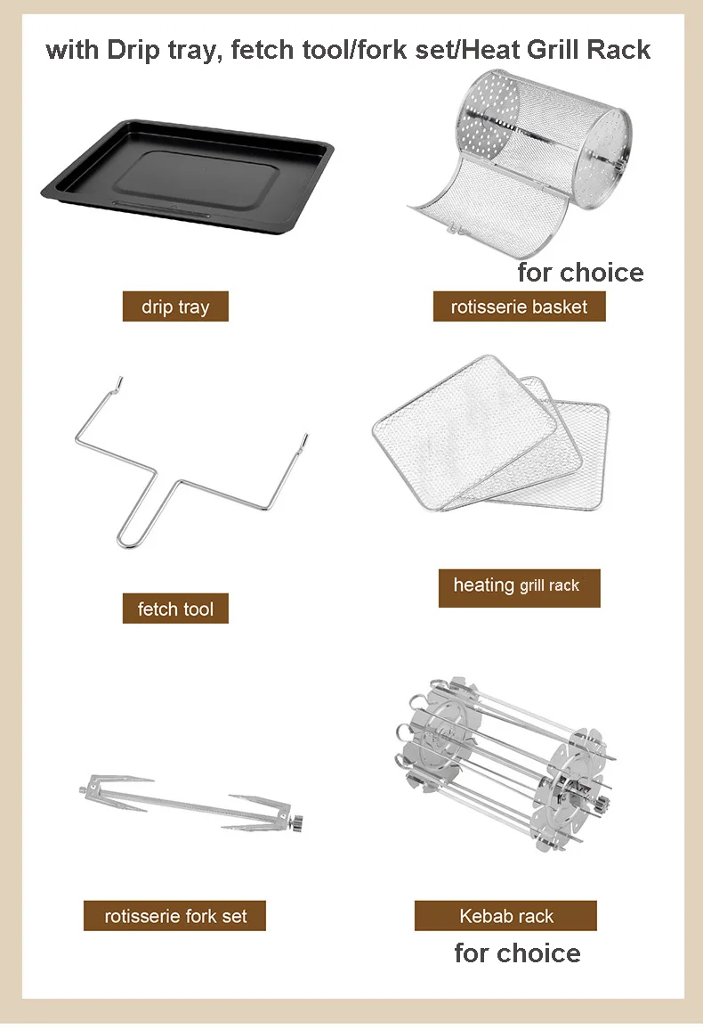 12L Electric Air fryer toaster oven  Digital Smart Hot Air Cookers Touch Screen  Large Capacity air fryer