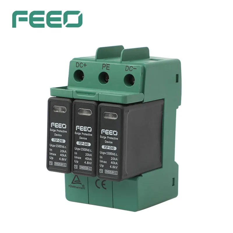 600V Solar Photovoltaic DC Power SPD/Surge Protector solar surge protective device