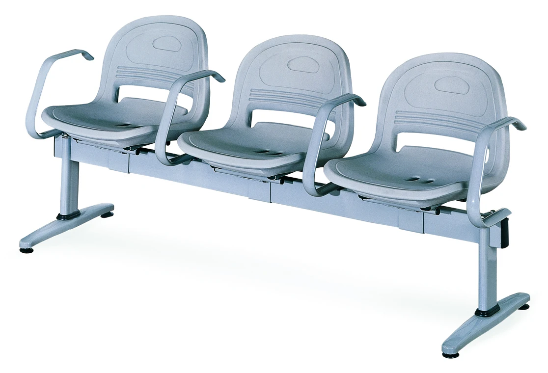 best selling Reception Chair PU Leather Waiting Room Bench Visitor Guest chair for Airport seating