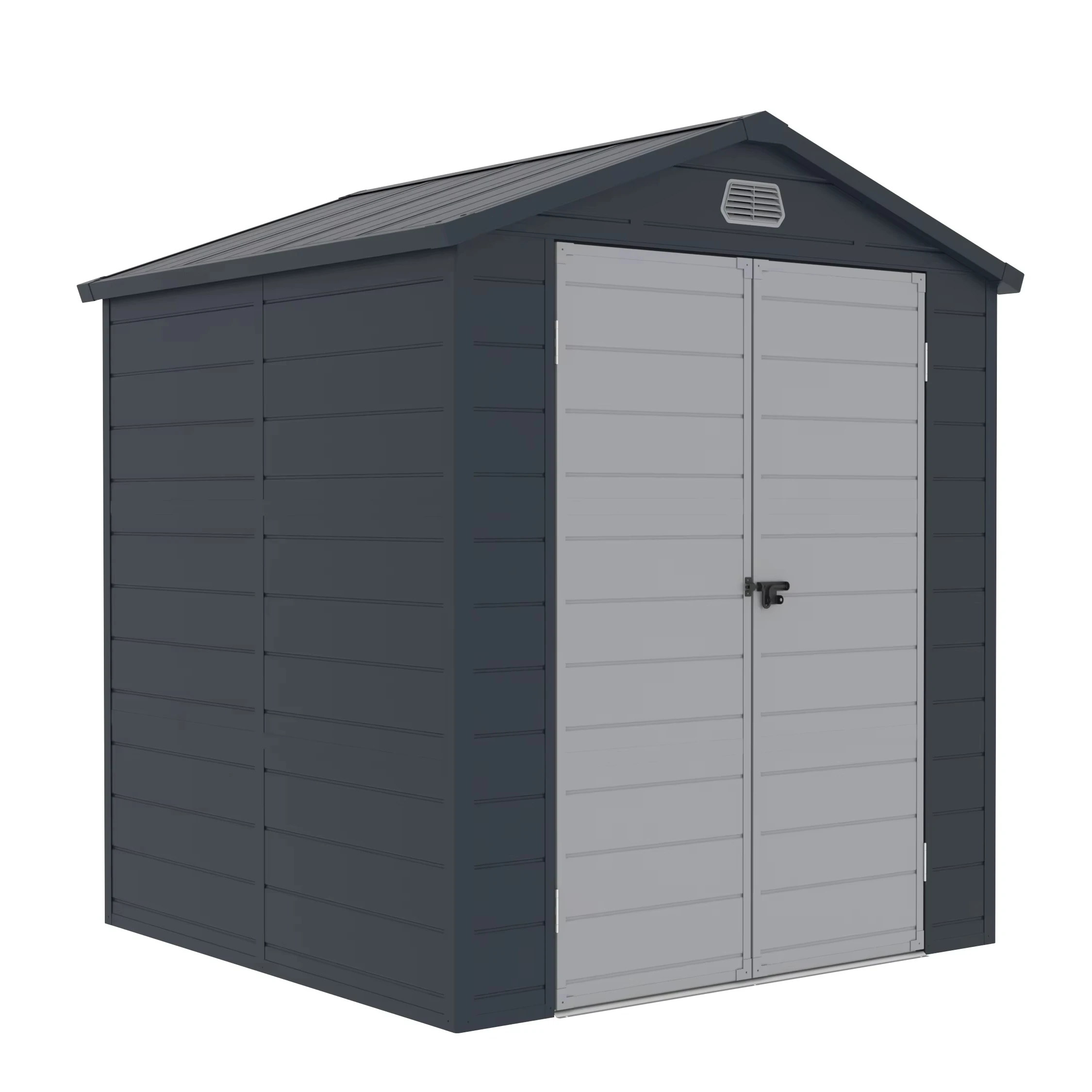 Popular Large Outdoor Plastic Shed 6x6 Resin Garden Storage Organizer Sheds with Mail Box Package