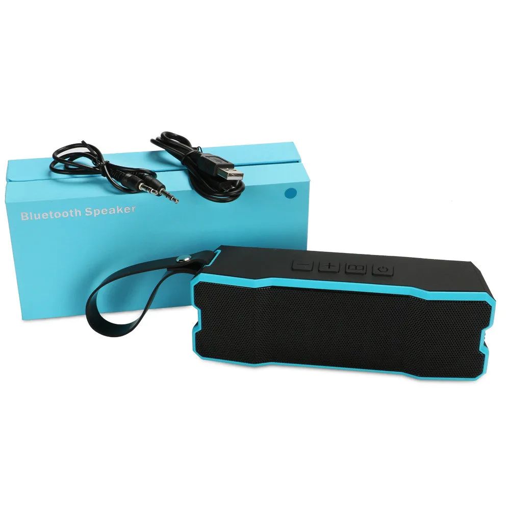 Popular Design Stereo Outdoor Travel Speakers Bluetooths Wireless Waterproof Ipx5 Speaker With Carry Strap