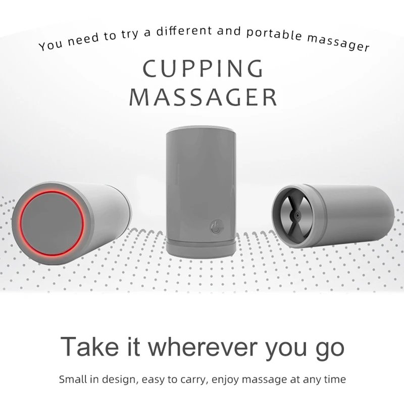 2024 Trending Products Hijama Cups Smart EMS Therapy Massager Negative Pressure Vacuum Cupping Equipment with Free Logo