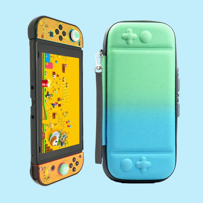 
Portable Carrying Case Storage Bag Travel Pouch with Console Stand for Nintendo Switch Game Accessories 