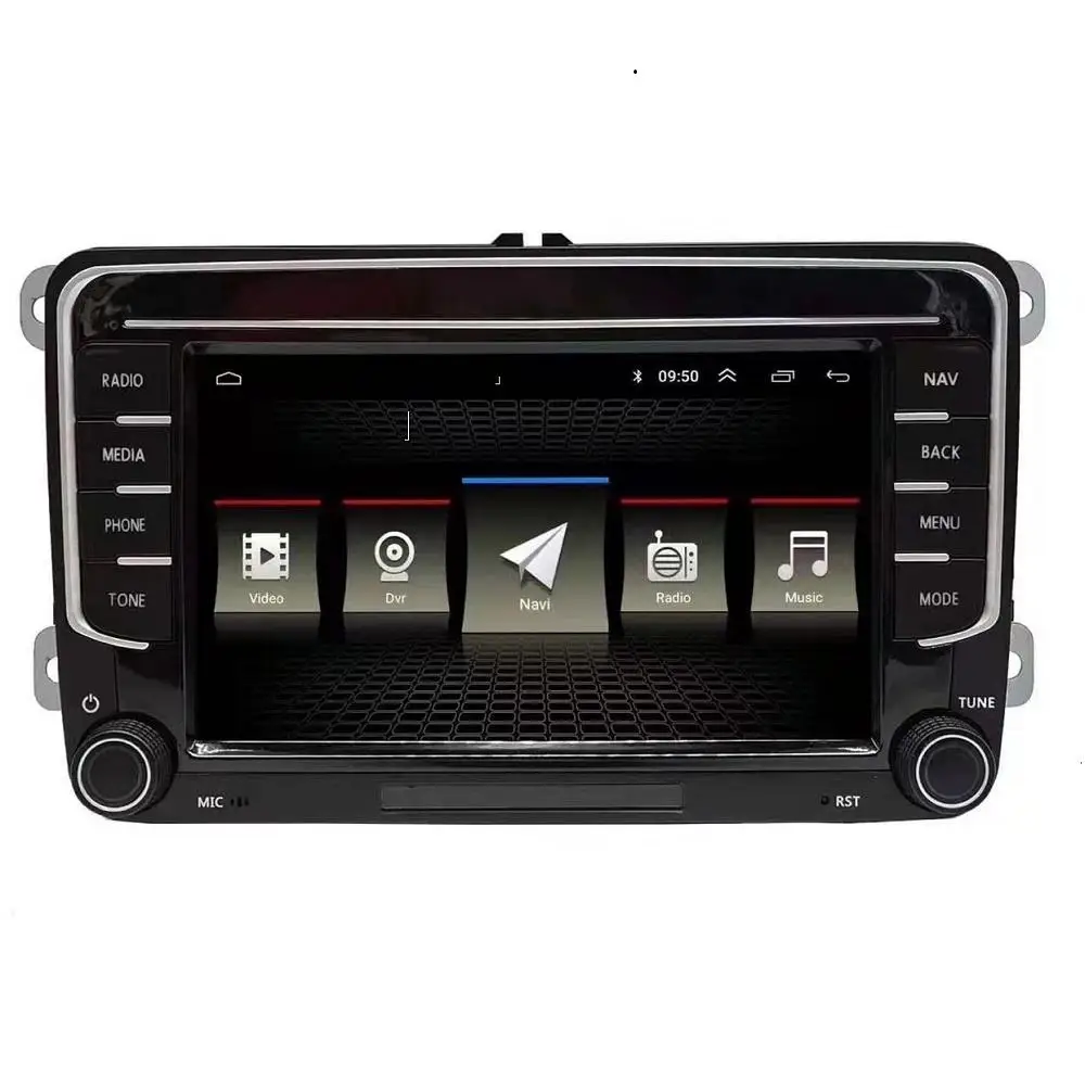 Android 11,0 Универсальный 7-дюймовый автомобильный GPS-экран для Volkswagen Golf Tiguan Passat Polo Touran Skoda