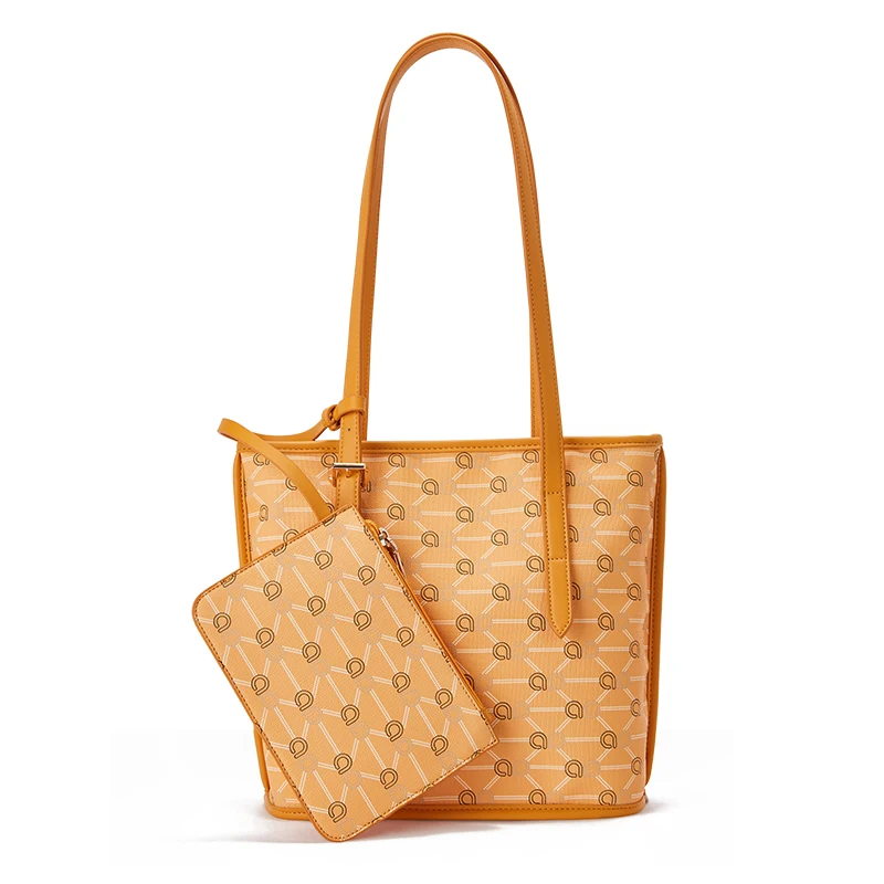 
Guangzhou Bag Manufacturer Satchel Tote Bag Large Capacity PU Leather Women Shoulder Bags 