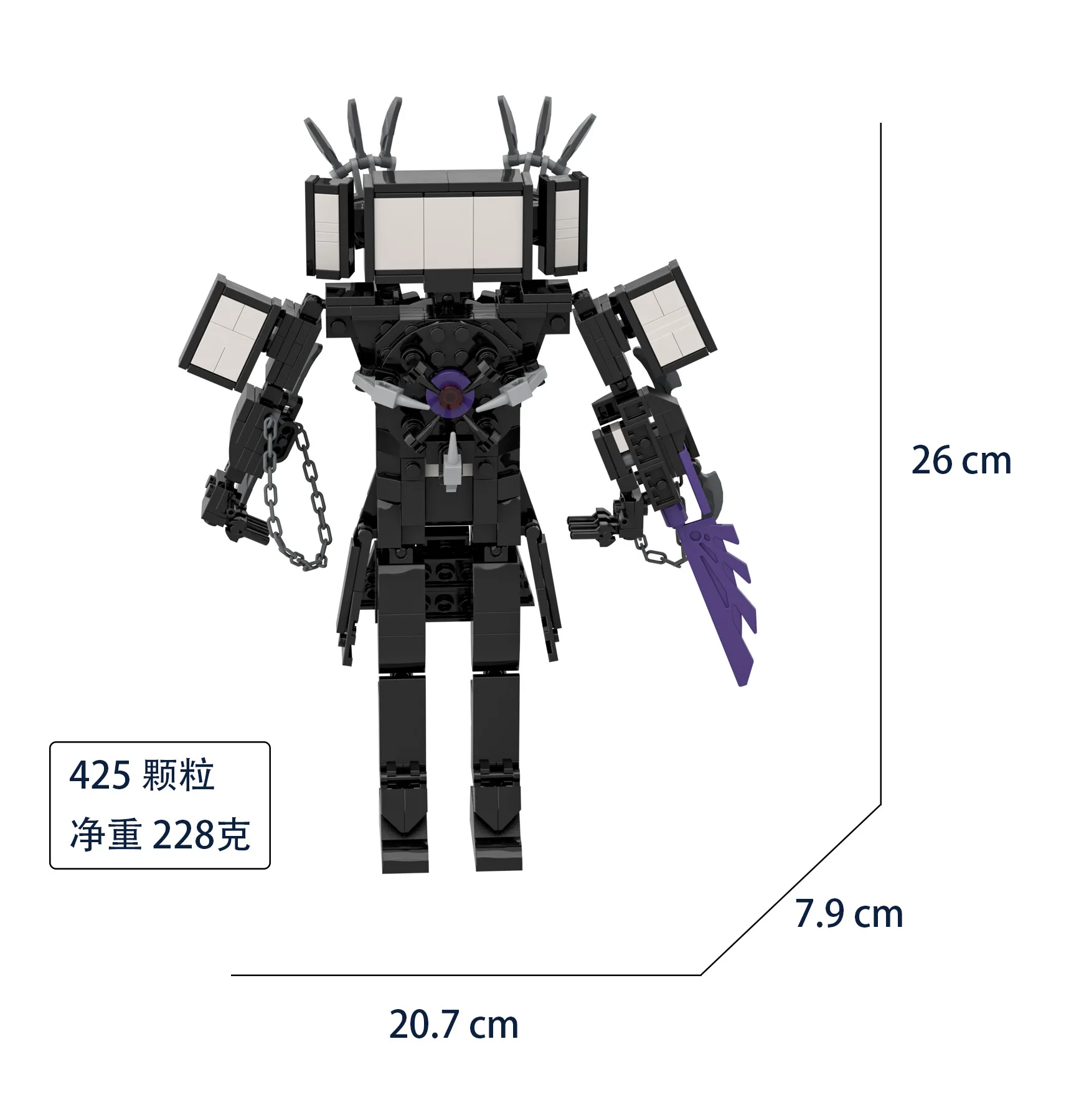 New arrival Skibidi Toilet Minifigs Building Set Creative Cute Mini Action Figure Building Blocks Bricks for Kids Gift Toys