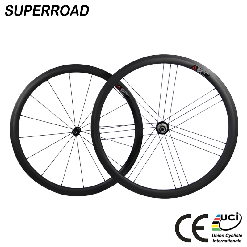 25mm Wide 38mm Deep China Xiamen Bike Lightweight T1000 Cycling Wide Carbon Wheels Clincher 700C Wheelset