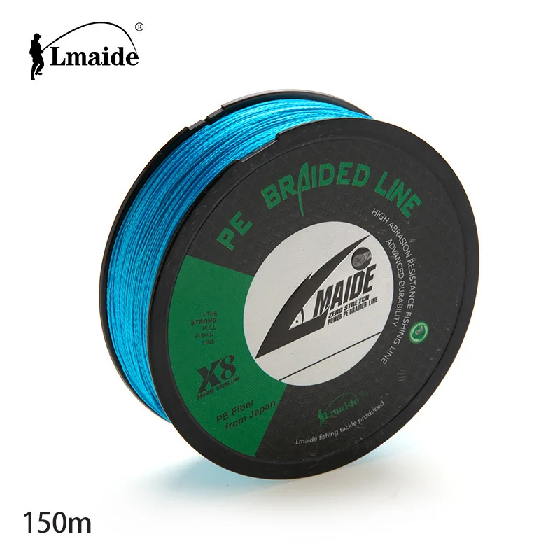 
150m 8 Strands PE Braided Fishing Line High Strength Abrasion Resistant Monofilament Fishing Line 4LB-200LB 