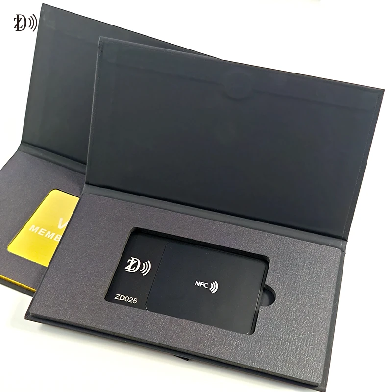 Оптовая продажа Роскошная Магнитная Черная бумажная доска VIP Подарочная коробка для Членской Карты Кредитная карта