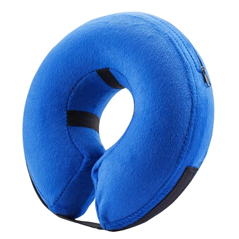 Protective Inflatable Collar for Dogs and Cats - Soft Pet Recovery Collar Does Not Block Vision E-Collar