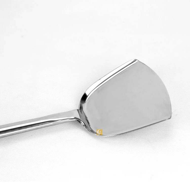 Hotel restaurant kitchenware long handle stainless steel chef shovel for wholesale