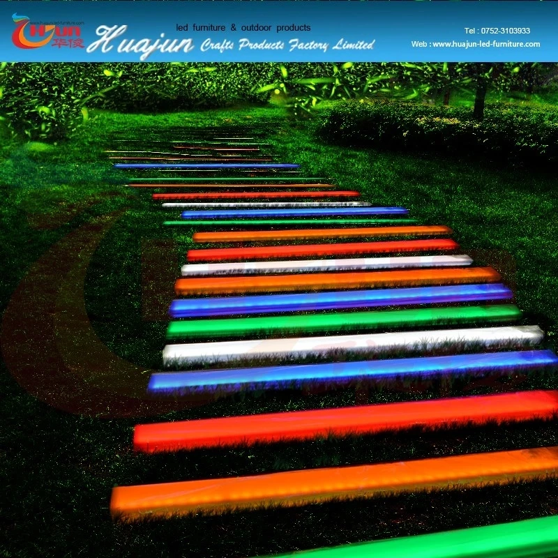 smart pedestrian crossing change color crosswalks by remote waterproof IP65  LED zebra crossing for Road