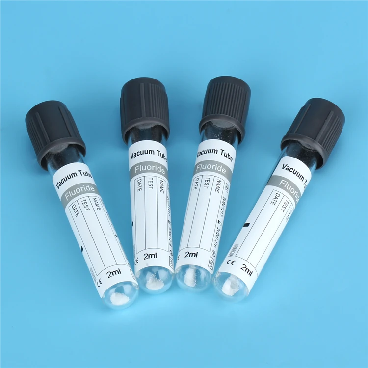 High Performance Fluoride Oxalate Glucose Medical Sterile Use Vacuum Gray Top Blood Sample Collection Tube