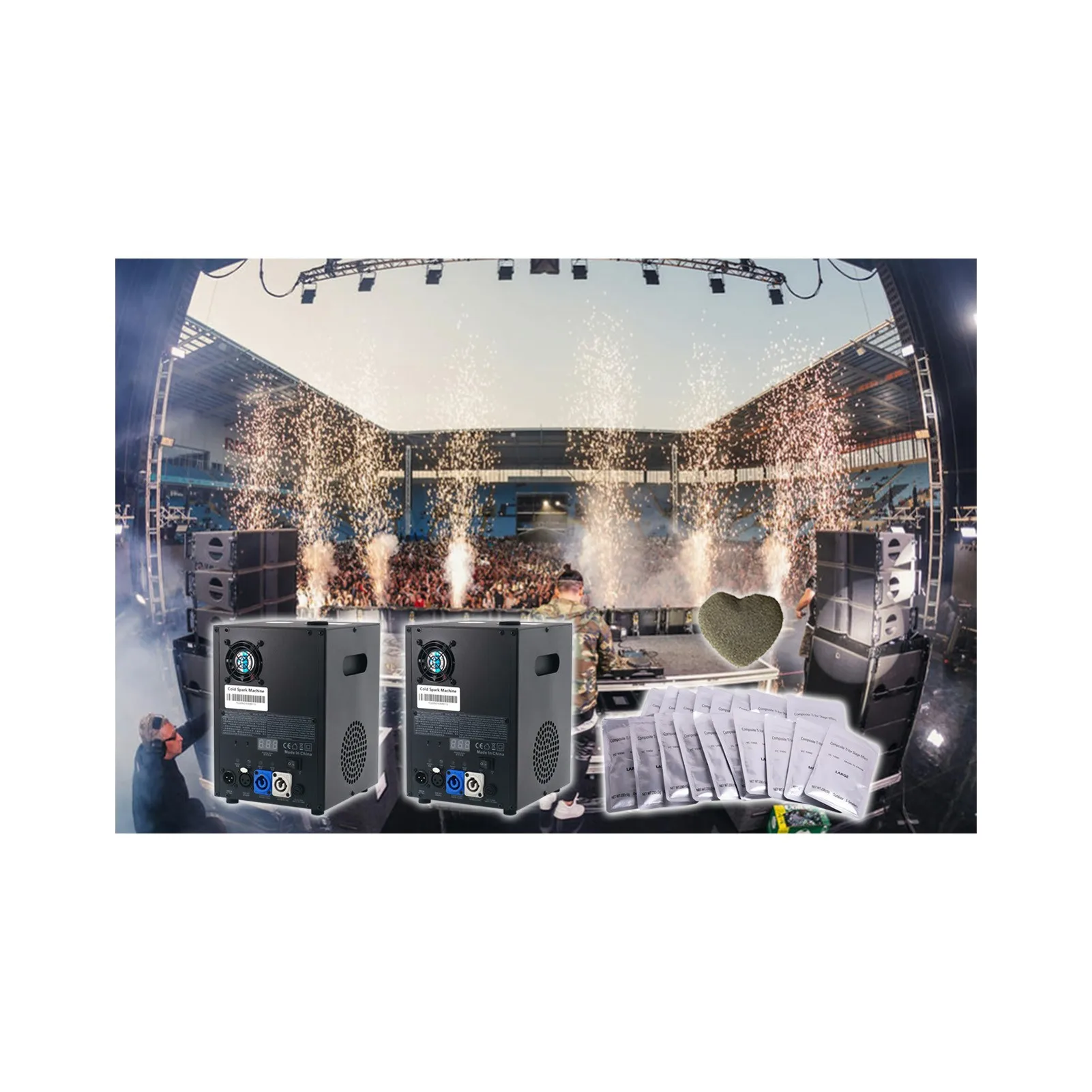 Surprise Price Chinese New Year 600w Cold Spark Machine Indoor Wedding Stage Firework Sparkle