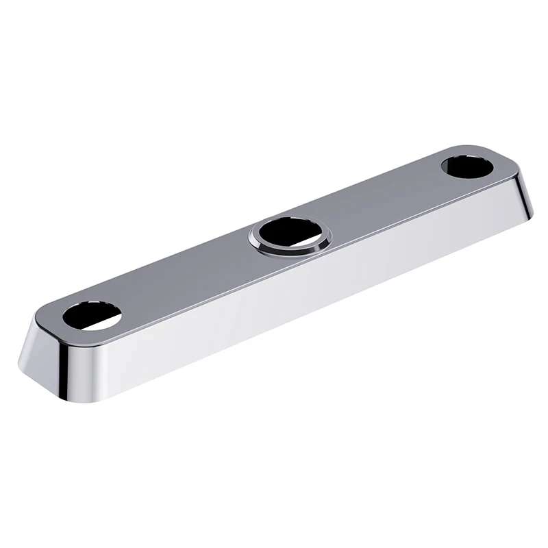 American 8-Inch Stainless Steel Double Handle Single Hole High Thin Tube Nozzle Brass Deck Installed Kitchen Sink Faucet