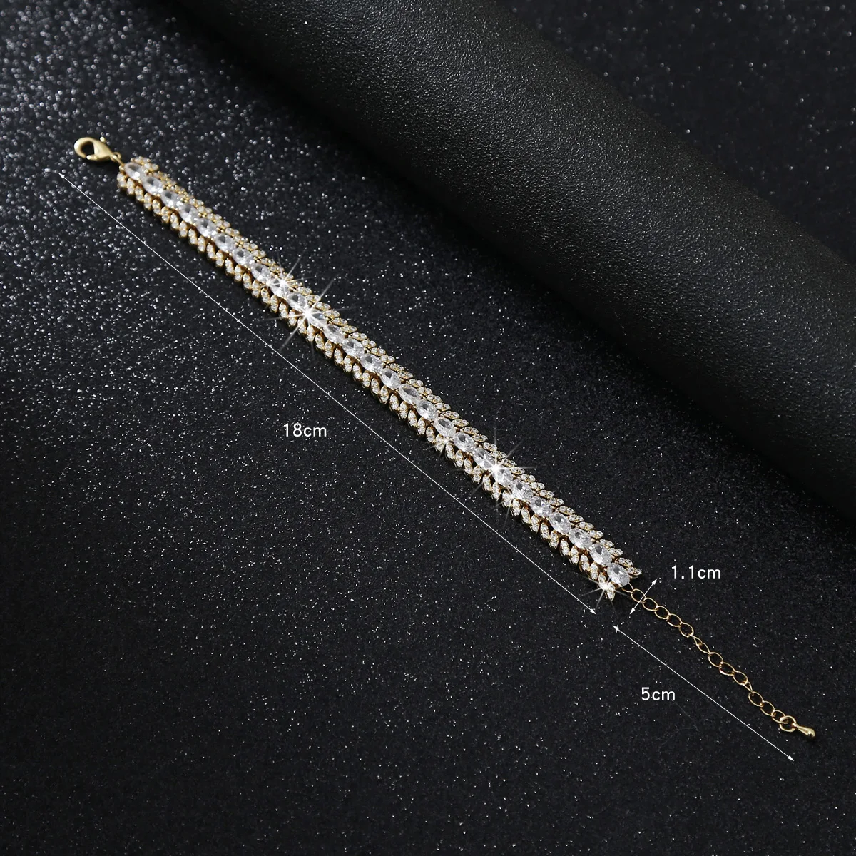 Retro Aristocratic Style Bracelet 18K Real Gold Plated Fashion Women Bangle Fine Jewelry Wheat Spike Shape Bracelet