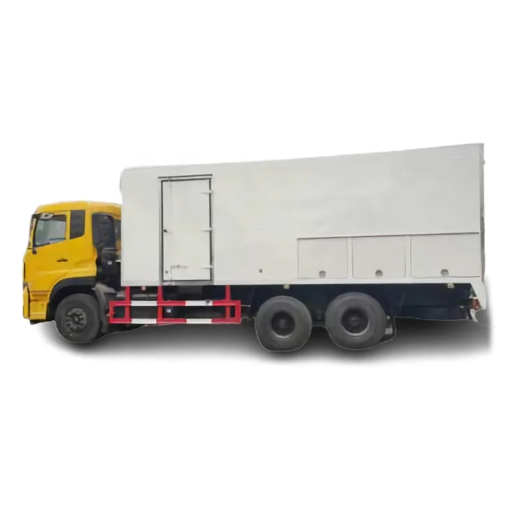 DFAC cold storage trucks 6x4 LHD 1SUZU 15T 5C to 20C double control thermo king  cold room container refrigeration box trucks
