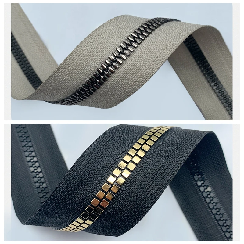 
Special Skill Design High Quality Polished Resin Teeth Imitate Metal Zipper 