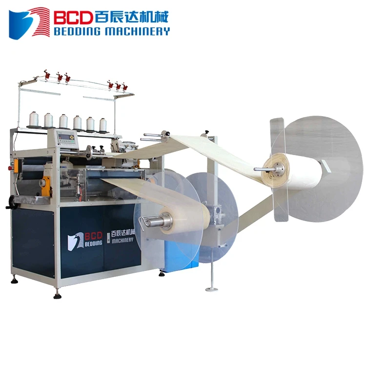 Industrial computerized mattress border double edge domestic overlock sewing machine