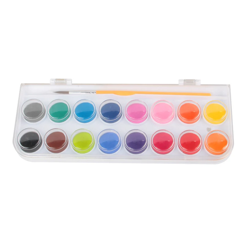 watercolor acrylic oil painting Water color Paint Set for Kids Bulk in 16 Colors watercolor palette