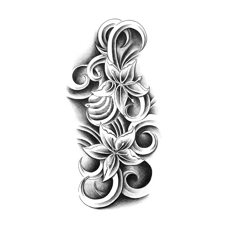 Wholesale Body Waterproof Large Full Arm Temporary Tattoo sleeve Sticker For men women hand tatoo