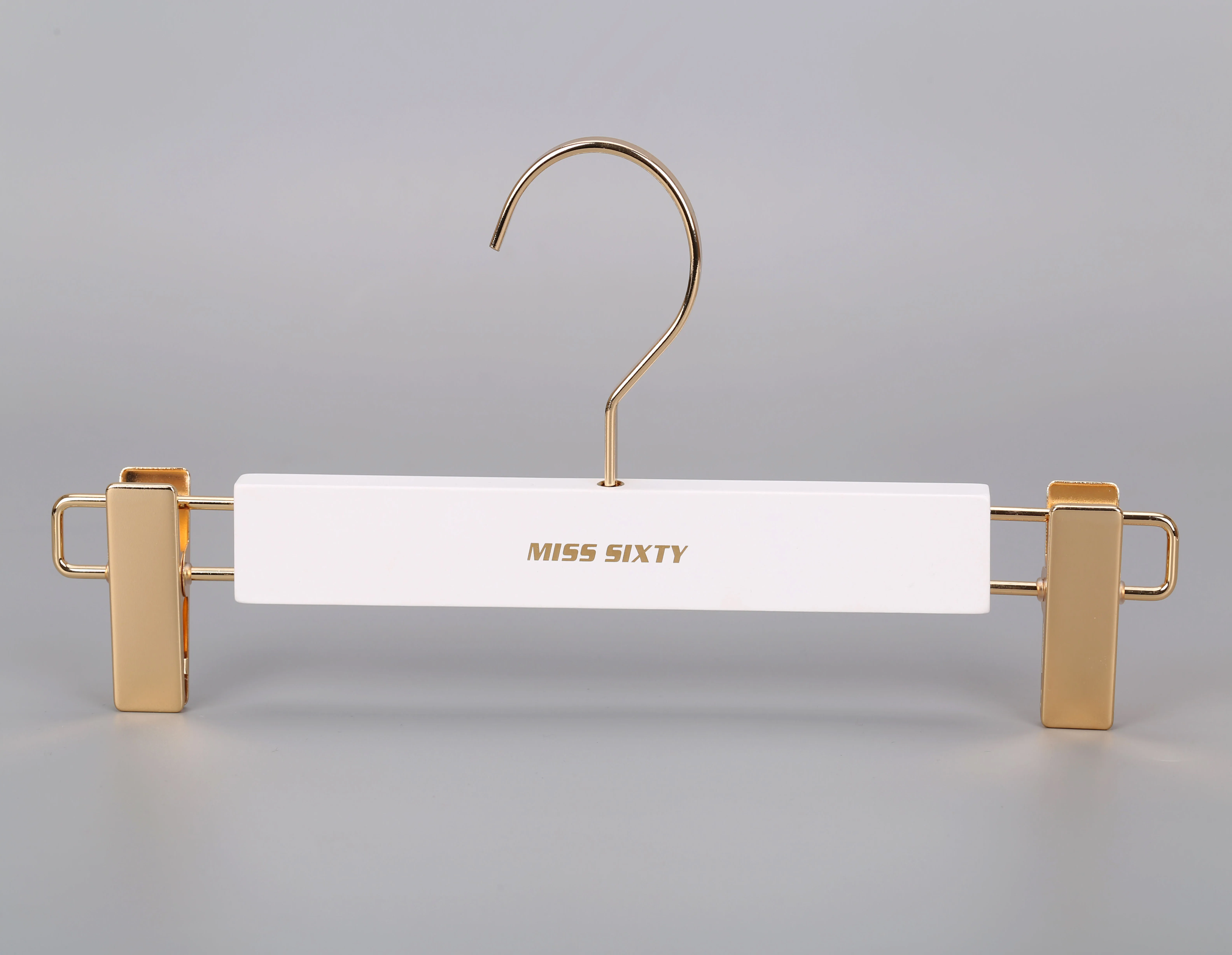 Custom logo luxury white color bikini hangers for display