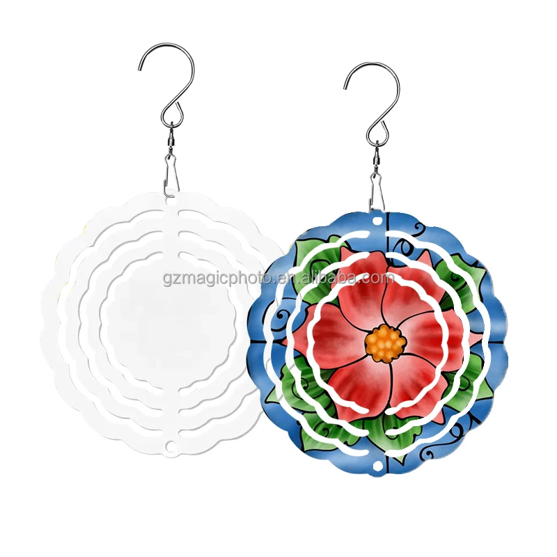 3 inch Sublimation Wind Spinner Ornament Aluminum Double-Sided Printing Wind Spinner
