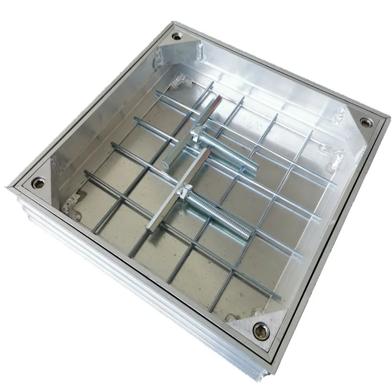 Rectangular Invisible  Manhole Covers City cover Lockable  manhole cover