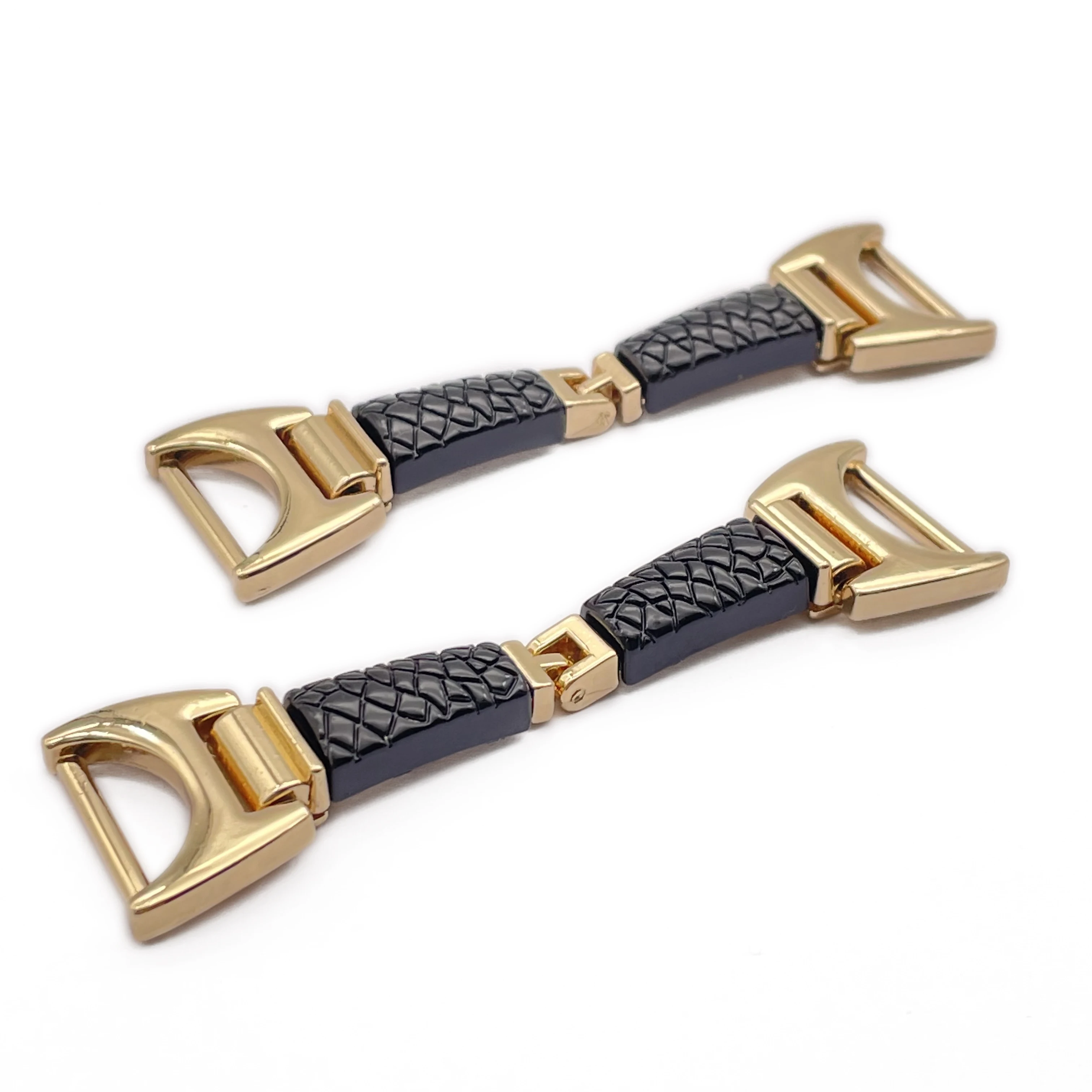 High Quality Wholesale Metal Leather Shoe Chain Buckle Zinc Alloy Shoe Buckle