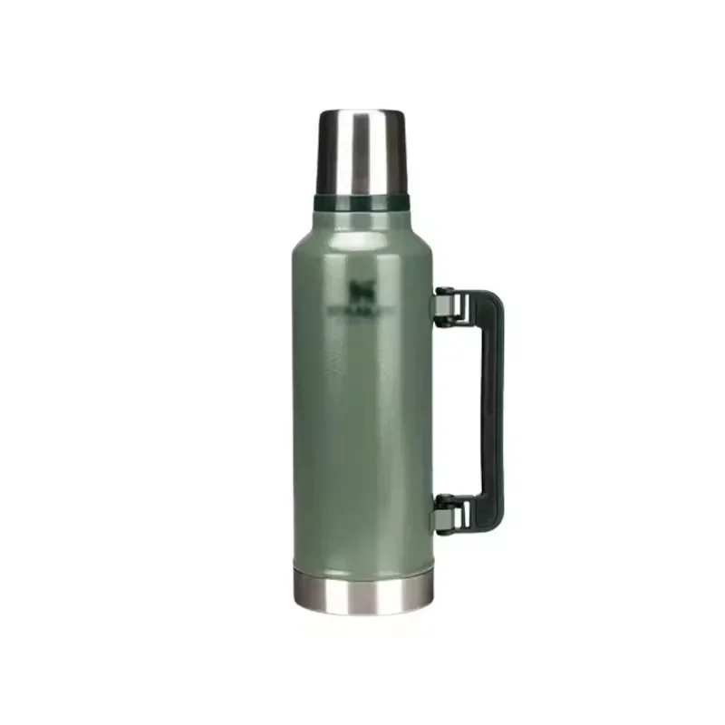 Large-Capacity Stainless Steel Vacuum Thermal Pot and Cup Outdoor Travel Flask Bottle Thermos for Hot and Cold Beverages