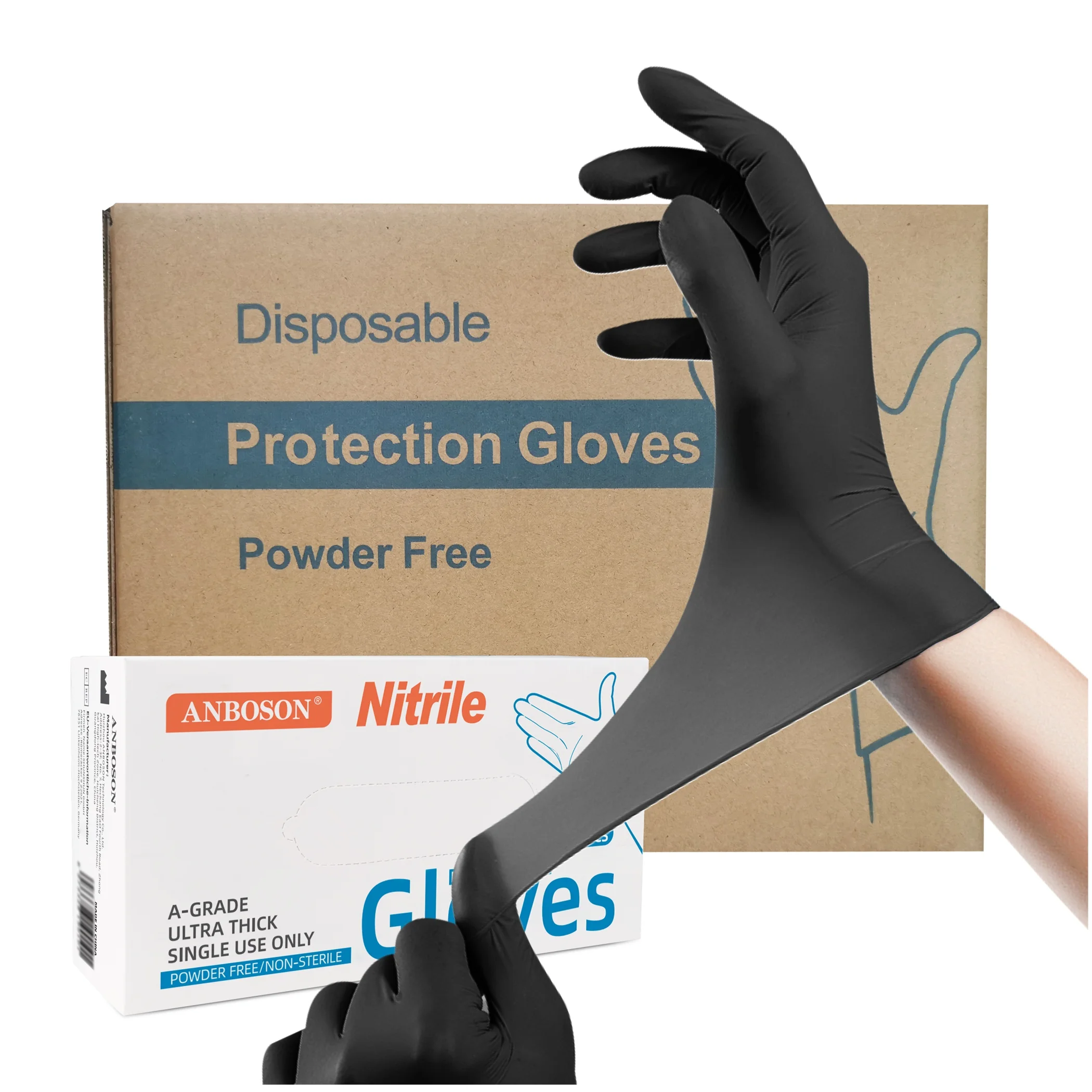 Одноразовые 100 шт. Examen Medical Gants jatables En Nitrile Pour, бытовая питательная безопасная прическа Animaux De Compagnie Jardinag