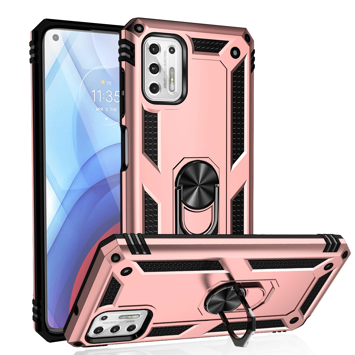 Hybrid Kickstand Cell Phone Case For Motorola Moto G stylus 2021 Case Cover G30 G10 G100 G Play Power Fast
