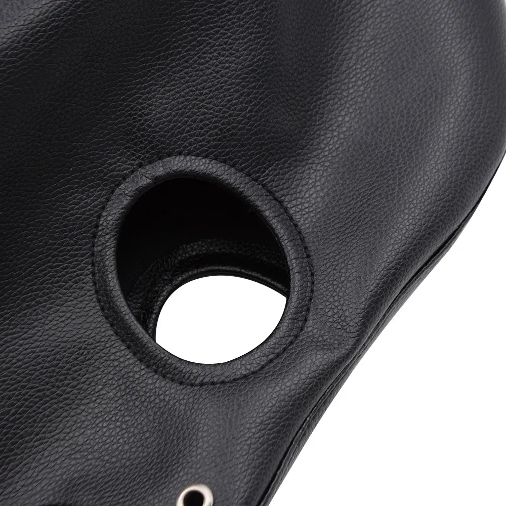 Fetish PU Leather Head Hood BDSM Slave Game Bondage Restraint Face Mask Erotic Sex Toys Role Play For Men Women SM Mask