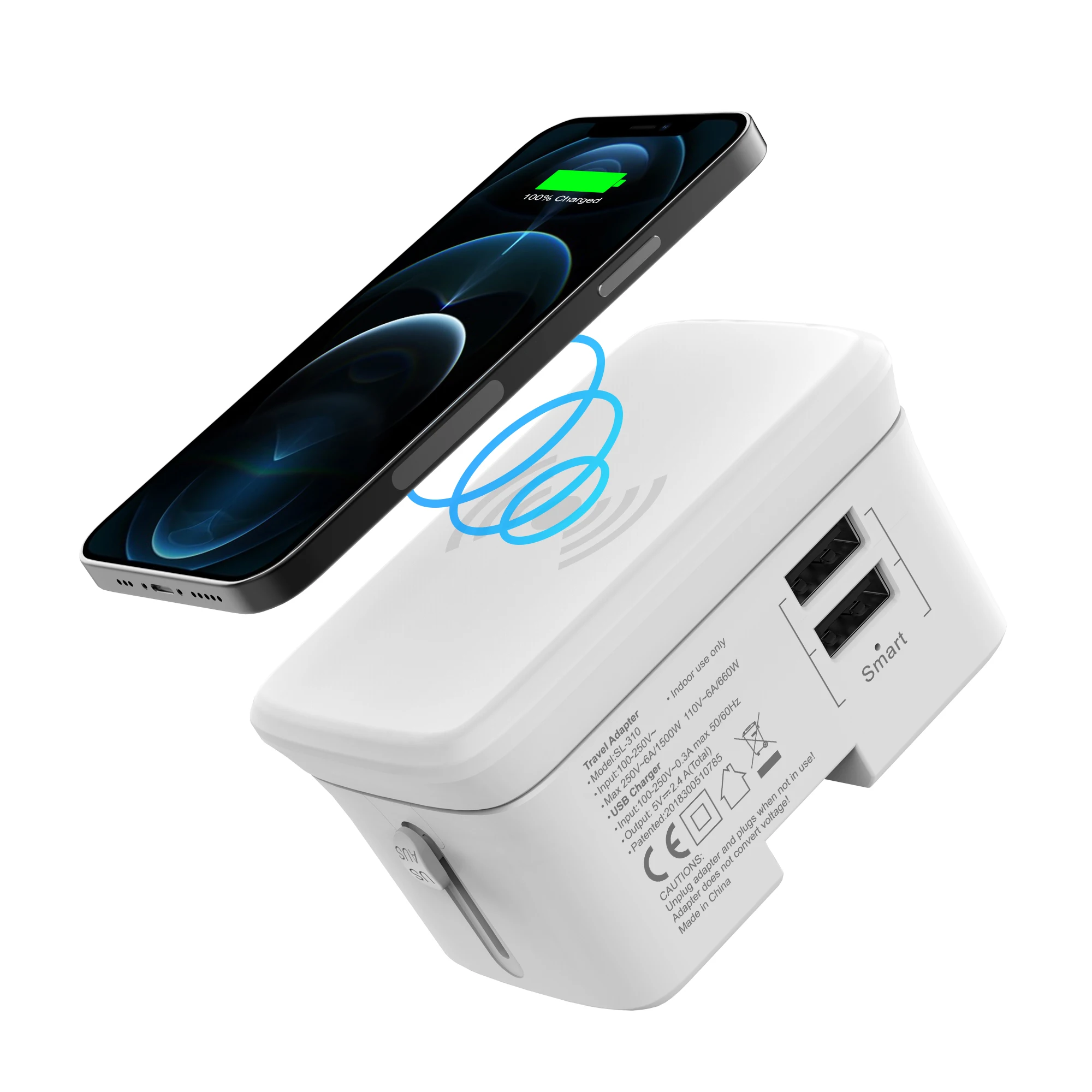 2021 дорожные электронные гаджеты новое универсальное беспроводное зарядное устройство для мобильного