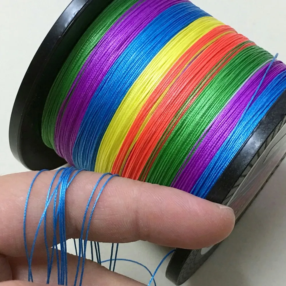 Colorful X9 PE Braided Fishing Line Multifilament Fiber For Fishing 300m 500m 1000m