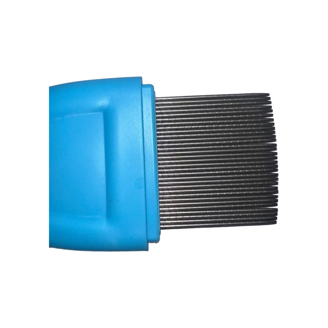 Oval Durable Thick Plastic Handle Spiral Lined Stainless Steel Long Pins Pharmacy Use Lice Nits Louse Flea Comb