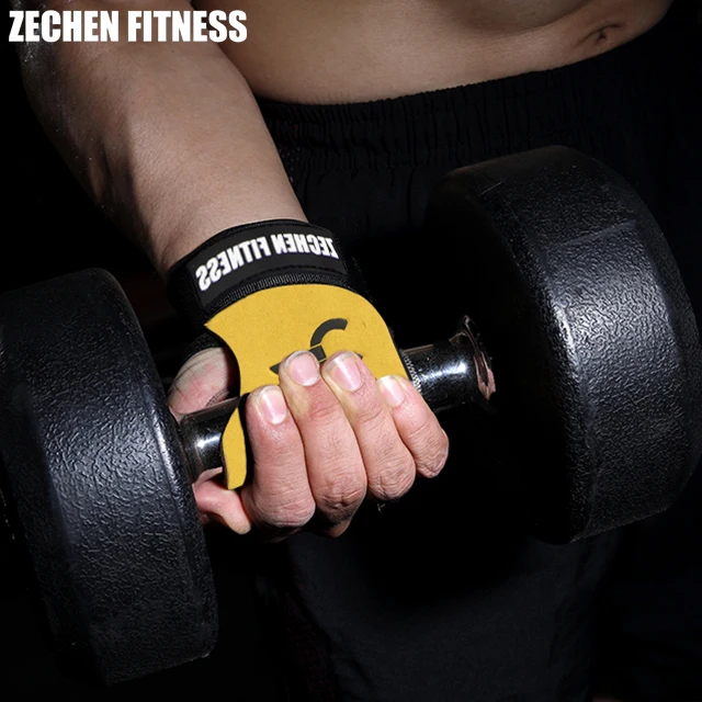 Suede microfiber leather gymnastics buckle grips hand palm protector best gymnastics grips