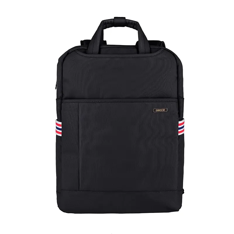 Large capacity shockproof laptop backpack custom portable trend briefcase recycled urban backpack with detachable shoulder strap