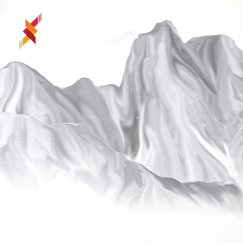 Stone Slabs sintered stone big slabs artificial calacatta white mountain pattern quartz sintered stone slabs 1200x2400x9mm