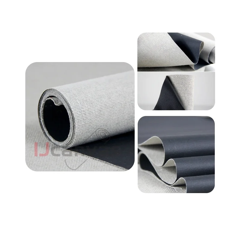 Waterproof Black Coated Hand Oil and Acrylic Painting Canvas Roll For Pigment UV Latex Epson Printer DIY Paint Canvas Roll