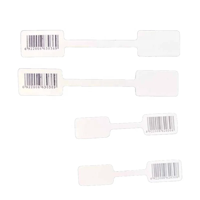 China Factory Jewlery Price Tag Pendurar White Jewelry Brand Price Tag with String Small Labels for Jewellery
