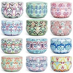 Wholesale factory Citronella Candles 12 pack Soy Wax Candles Tin Citronella Scented Candle Gift Set for Indoor or Outdoor Garden