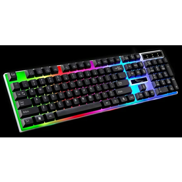 Best Price 104 Keys USB Wired Mechanical keyboard Colorful Backlight Office Computer Gaming Keyboard