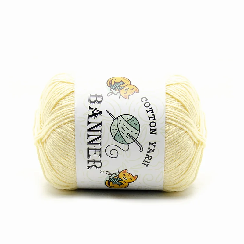 Dyed  Crochet Yarn 100% Cotton Yarn Hand Knitting 8PLY