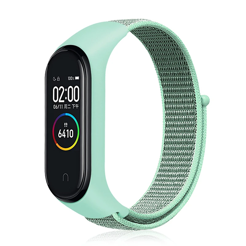 Chinber Nylon Adjustable Smart Watch Wrist Strap For Xiaomi Mi Band 4 3