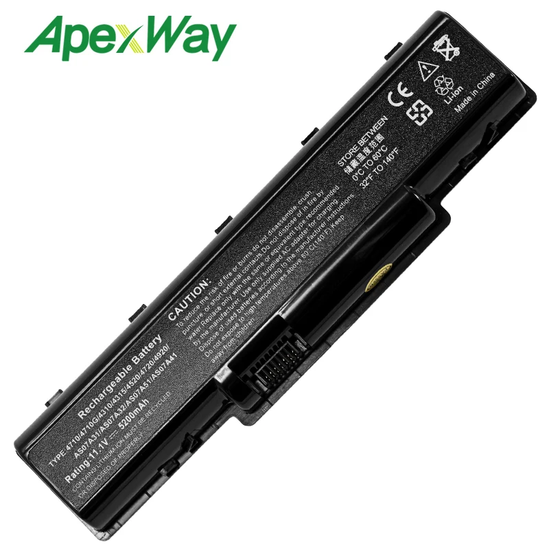 Аккумулятор AS07A31 для ноутбука Acer Aspire 11 1G 4740 4710G 4710Z 4715Z 4710 4720G 4720 4920G 4920 5740G 7715Z BT.00603.036 5740 в