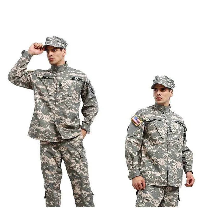 Tactical Green Camo Fabric Sand Color Jungle Formal Forest  American  uk military uniform