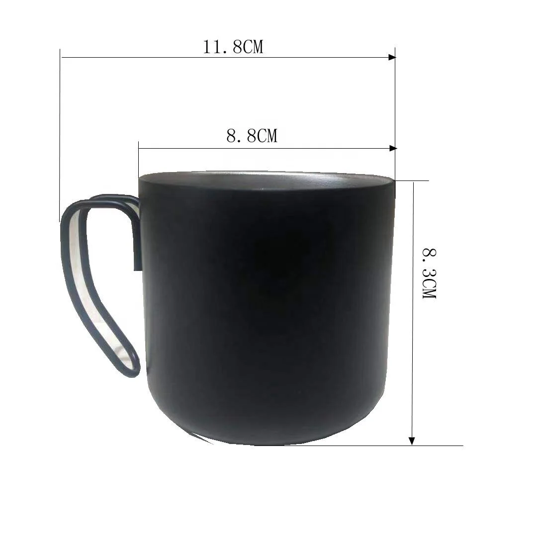 304 stainless steel double-layer vacuum beer mug with steel wire handle coffee cup thermal insulation water cup creative mug